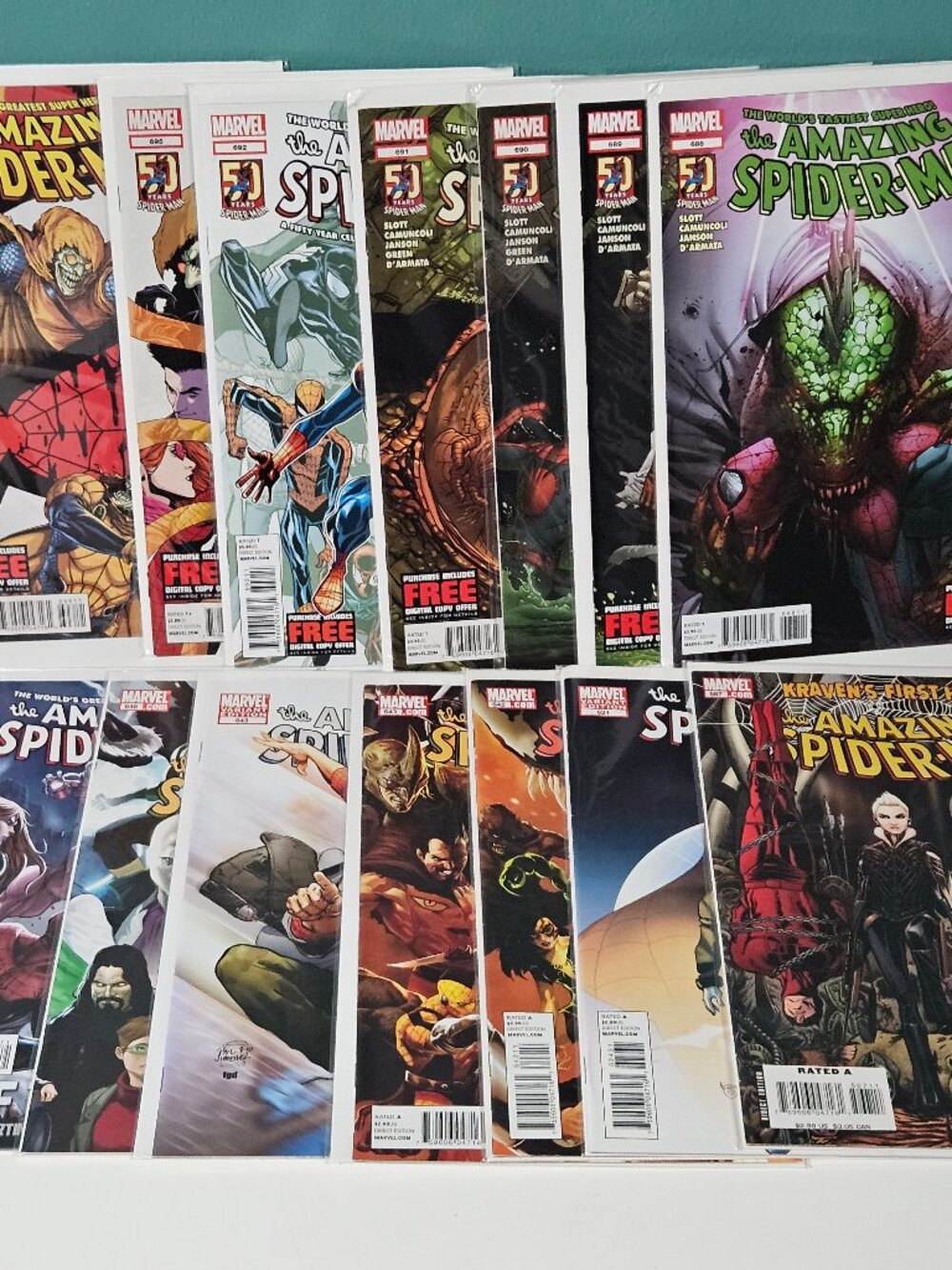 Amazing Spider-Man Lot of 14 Marvel Comics #567-596 2008-2009 C-103